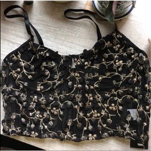 Black and gold bralette